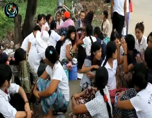 လစာတိုးျမွင့္ေပးေရး စက္မႈဇုန္အလုပ္သမားမ်ား ဆက္လက္ဆနၵျပ
