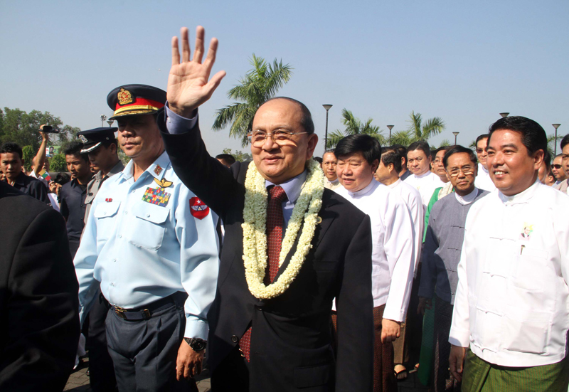 သမၼတ ဦးသိန္းစိန္ ဥေရာပ ၅ နုိင္ငံ ခရီးစဥ္မွ ျပန္လည္ေရာက္႐ွိ