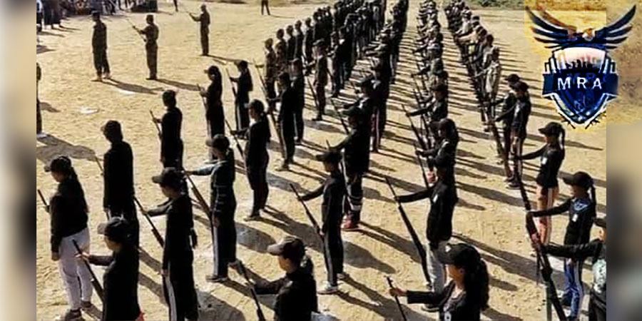 မြောင်မြို့နယ်တွင် MRA အမျိုးသမီးစစ်သည်စခန်းကို စစ်ကောင်စီတပ်က စီးနင်းမီးရှို့