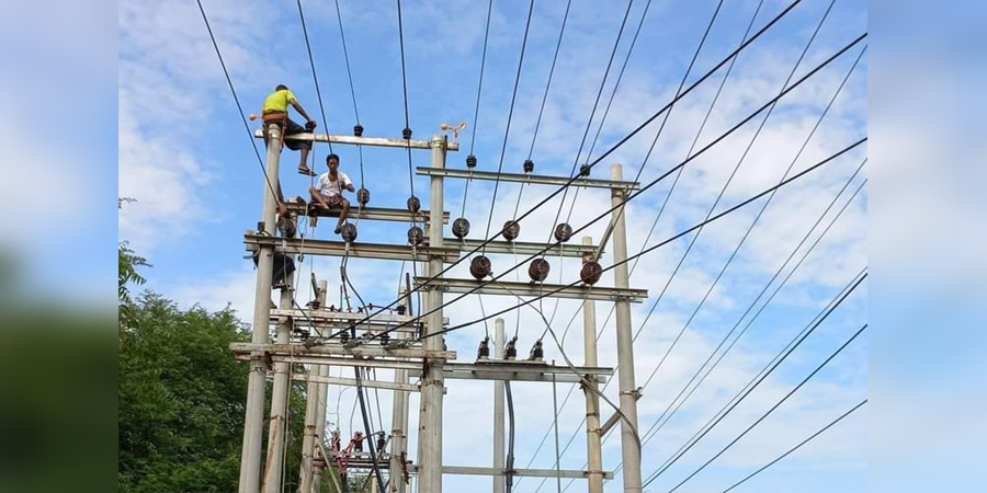 မိုးကောင်းမြို့နယ် လျှပ်စစ်မီတာရုံးဝင်းအတွင်း ဗုံးပေါက်ကွဲ