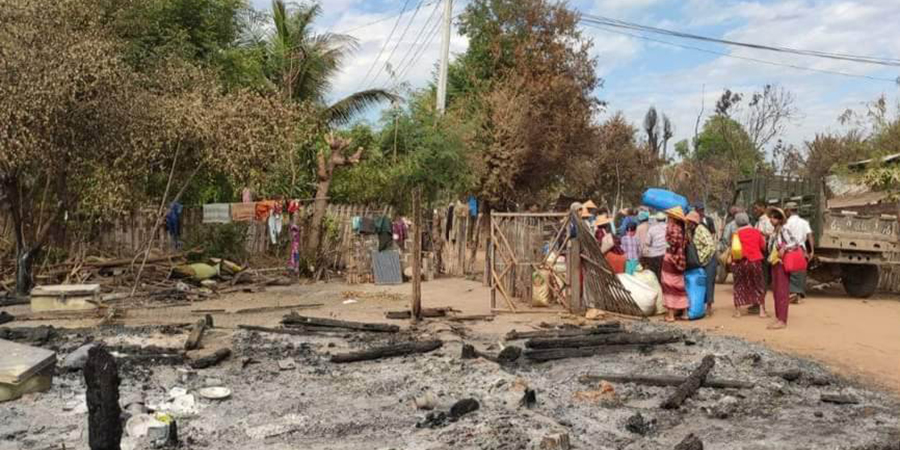 စစ်ကိုင်းတိုင်းအတွင်း ပစ်ခတ်တိုက်ခိုက်မှုများဖြစ်ပွား၊ ခင်ဦးစစ်ဘေးရှောင်များ အကူအညီ လိုအပ်