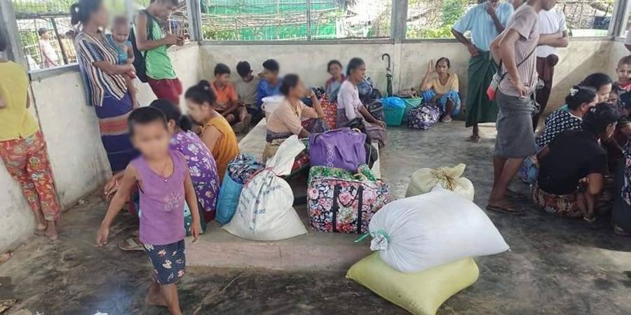 ရသေ့တောင် စစ်ဘေးရှောင်များကို စစ်ကောင်စီက ငွေပေးပြီး နေရပ်ပြန်ခိုင်း