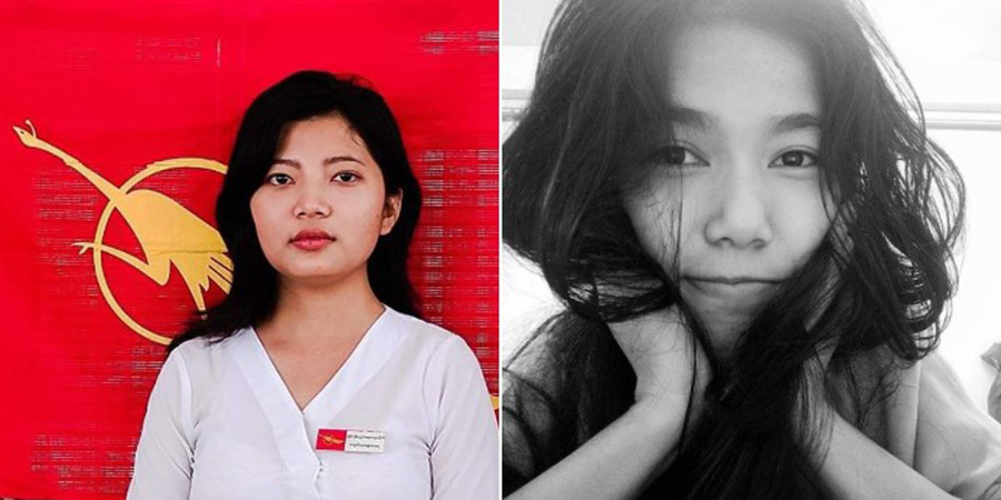 တက္ကသိုလ်ကျောင်းသူ နှစ်ဦးကို စစ်ကောင်စီက ထောင်ဒဏ် ၁၀ နှစ်စီ ချမှတ်