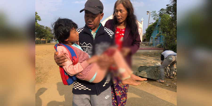 ဖားကန့်မြို့နယ်၌ မူကြိုကျောင်းအနီး လက်နက်ကြီးကျပြီး ၆ ဦးထက်မနည်း ဒဏ်ရာရ
