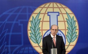 OPCW Director General Ahmet Uzumcu speaks during a news conference in The Hague