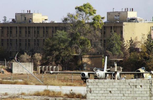 A general view of Aleppo International Airport in Aleppo