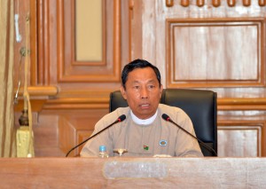 U Shwe Mann met ethnic minister 13012015(z15