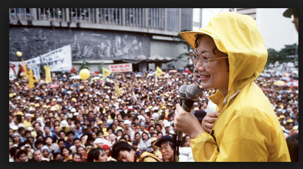 Aquino at Campaign