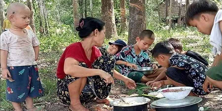 တိုက်ပွဲကြောင့် ခလယ်-တံခွန်တိုင်ကျေးရွာသားများ မုဒုံမြို့နယ်ထဲ ထွက်ပြေးတိမ်းရှောင်