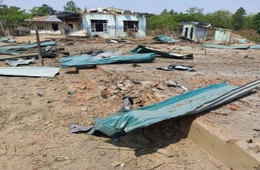 မင်းပြားနှင့် ပေါက်တောတွင် စစ်တပ်က လေကြောင်း ထပ်မံတိုက်ခိုက်