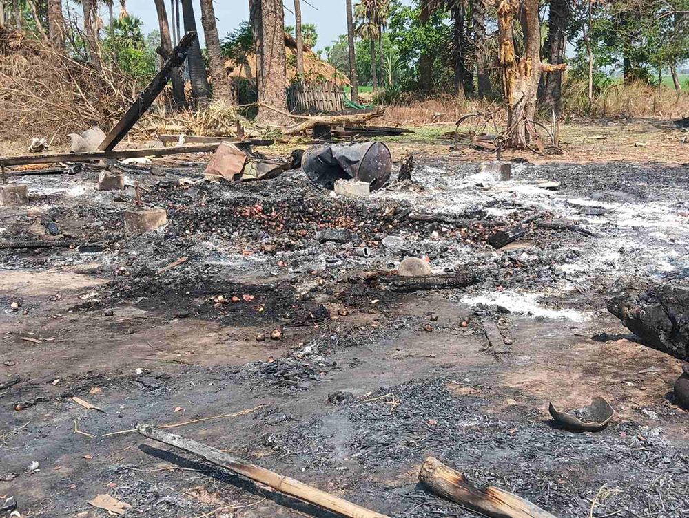 ရွှေဘိုတွင် စစ်တပ် ဗုံးကြဲမှုကြောင့် အမျိုးသမီး ၁ ဦး သေဆုံးပြီး ၂ ဦး ဒဏ်ရာရ