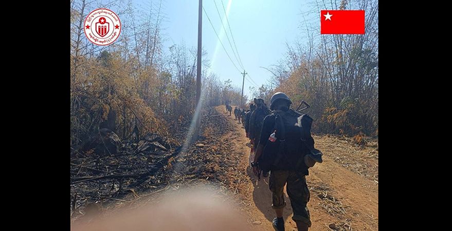 သရက်ခရိုင်တပ်ရင်း ၄ ရဲဘော်များကို အခုနှစ် ဇန်နဝါရီက တွေ့ရစဉ်။ (Photo : သရက်ခရိုင်တပ်ရင်း ၄)