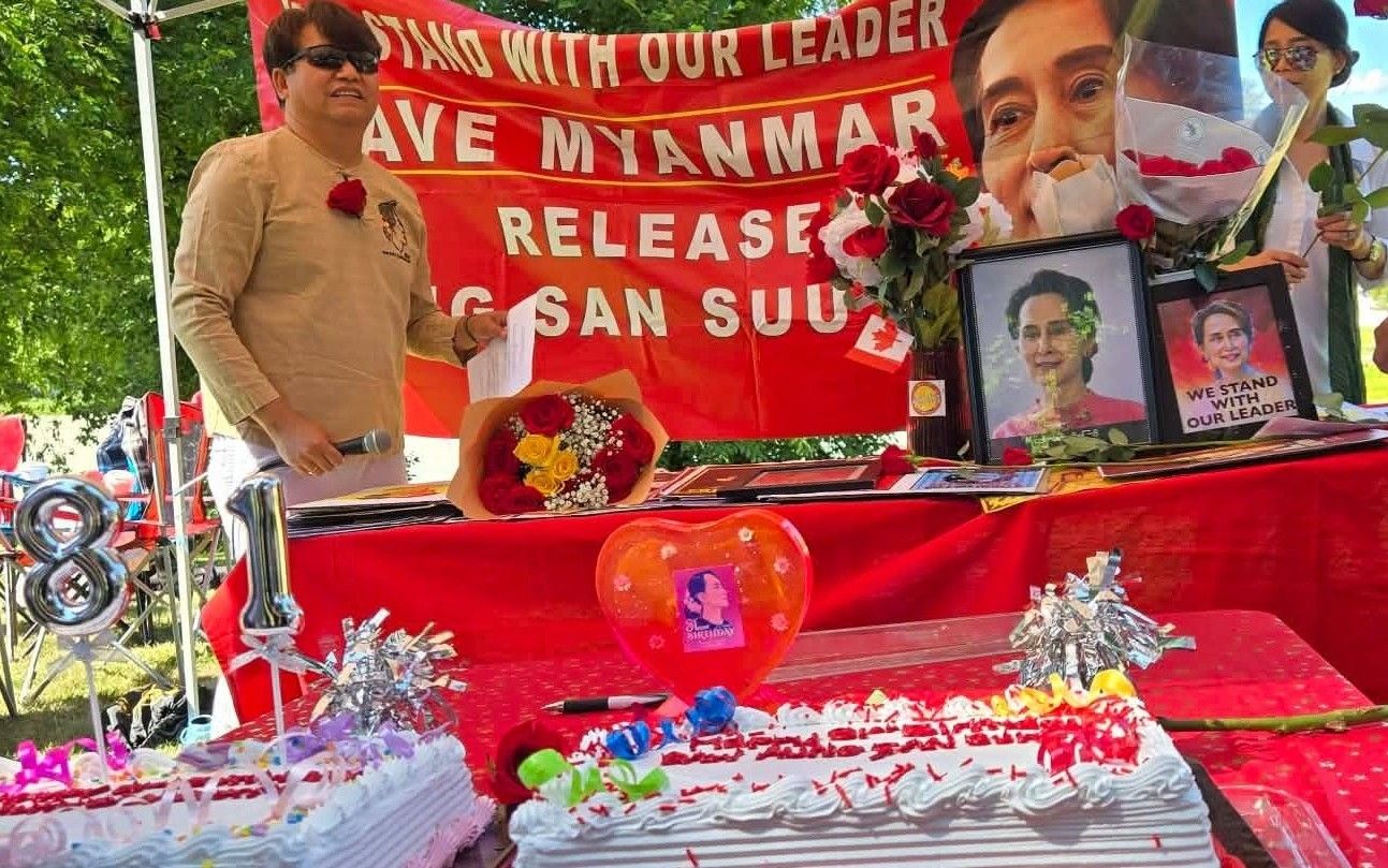 လူထုခေါင်းဆောင် ဒေါ်အောင်ဆန်းစုကြည်၏  ၈၁ နှစ်ပြည့်​မွေး​နေ့ ဗန်ကူးဗားမြို့တွင်ကျင်းပ 
