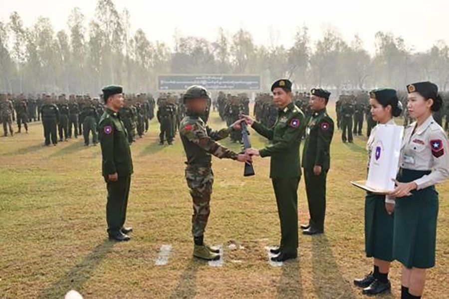 လက်နက်ကိုင် ၅၀၀ ကျော် အလင်းဝင်လာဟု စစ်ကောင်စီတပ် ဝါဒဖြန့်