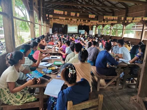 ဆရာအတတ်ပညာ သင်တန်း။ (Photo: ဂန့်ဂေါမြို့နယ် ပညာရေးဘုတ်အဖွဲ့)