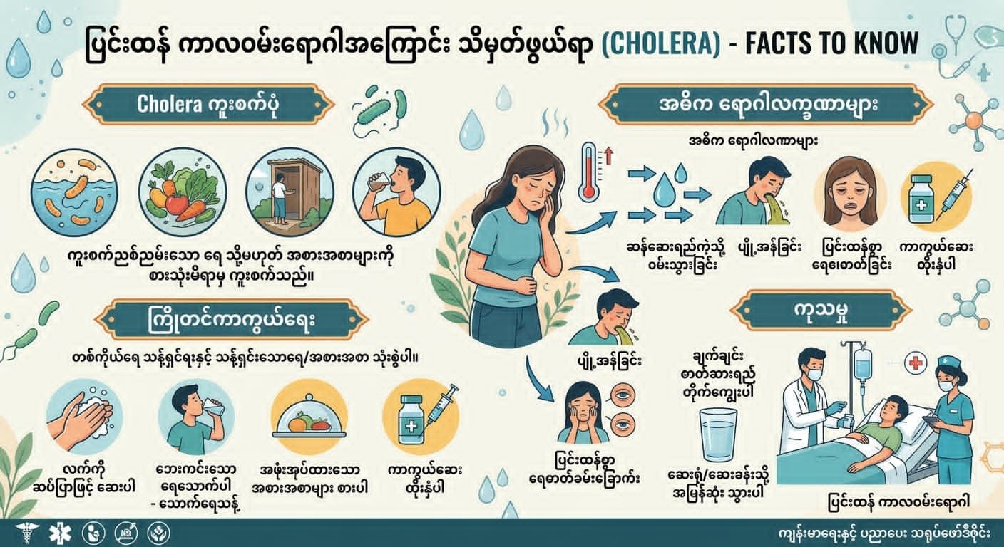 ပြင်းထန်ကာလဝမ်းရောဂါအကြောင်း သိမှတ်ဖွယ်ရာ
