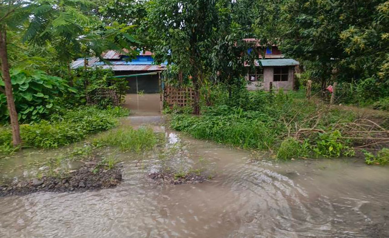 ဟင်္သာတတွင် ကျေးရွာအများအပြား စတင်ရေဝင် နစ်မြုပ်