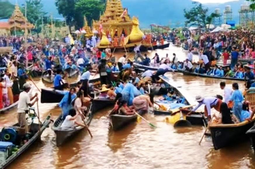 အင်းလေး ဖောင်တော်ဦးပွဲတွင် အလှလှေယာဥ် တိမ်းမှောက်