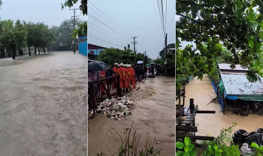 ကလေးမြို့ ရေကြီးမှုကြောင့် လူ ၁,၀၀၀ ကျော် ကယ်ဆယ်ရေးစခန်းများ၌ ခိုလှုံ