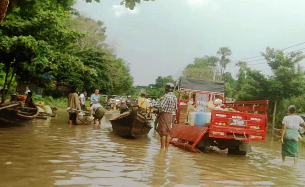 စစ်ကိုင်း ရေဘေးသင့်ဒေသများ၌ ယားနာနှင့် တုပ်ကွေးရောဂါ ဖြစ်ပွားနေ