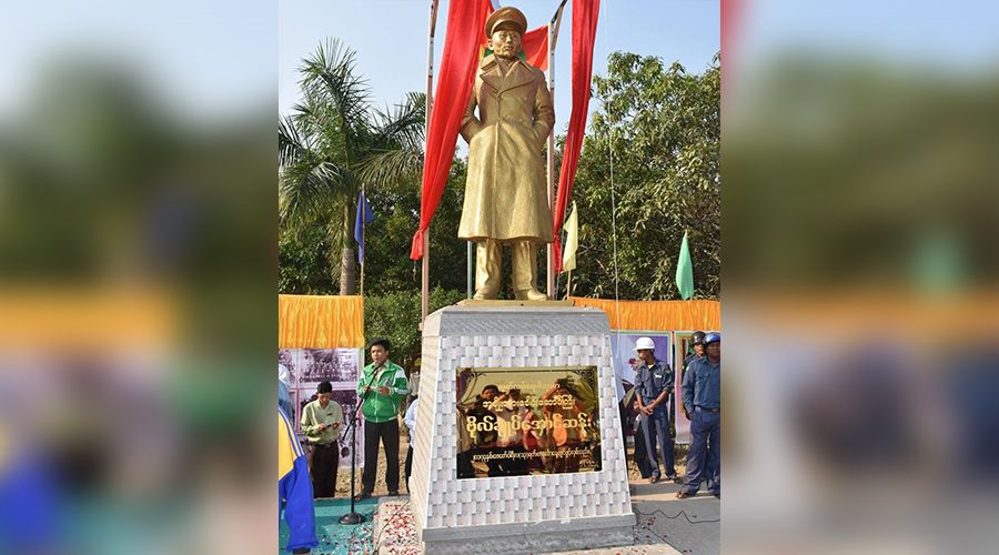 ကျုံပျော်တွင် ဗိုလ်ချုပ်အောင်ဆန်းရုပ်တုကို စစ်အာဏာရှင်တပ်က ဖျက်ဆီးဖယ်ရှား 