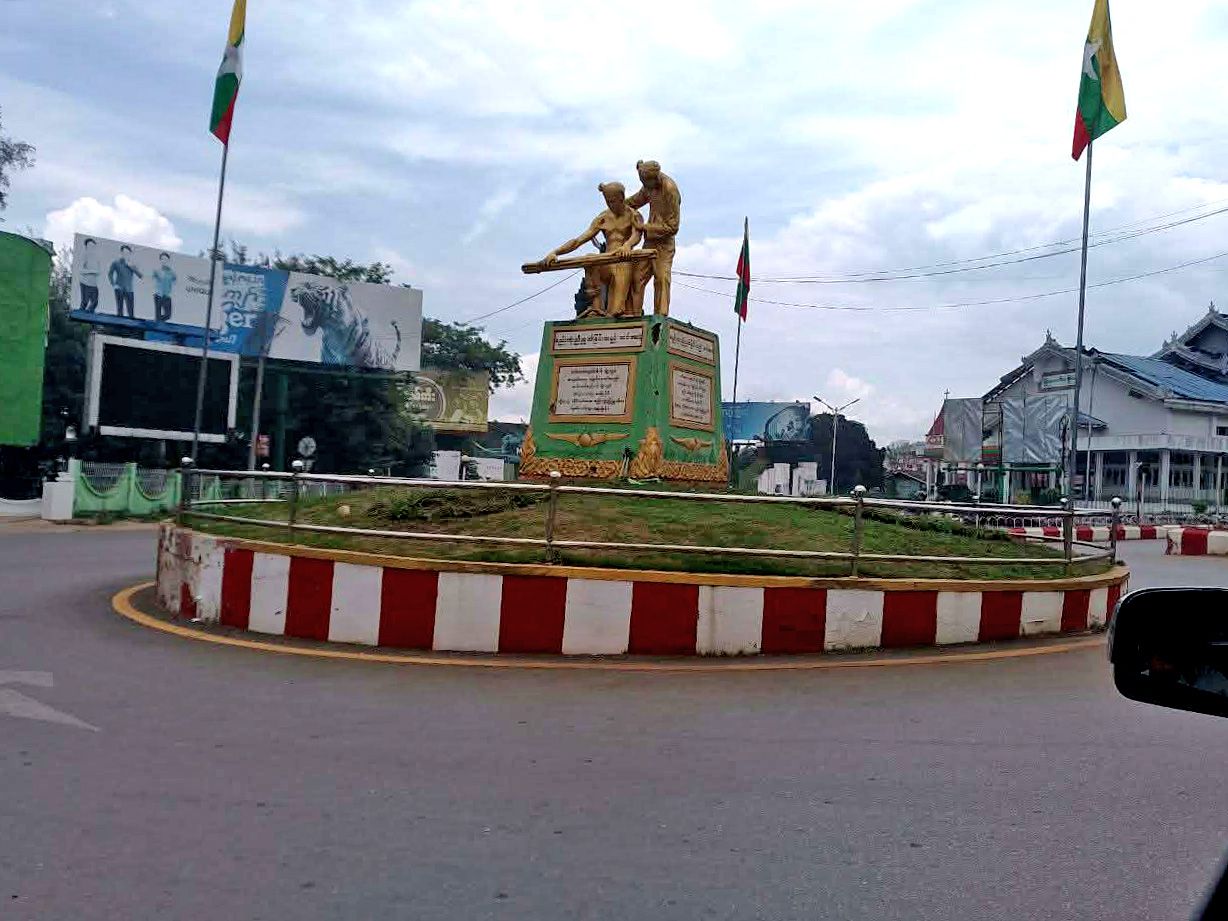 လားရှိုးမြို့တွင်း တနေရာ။ (Photo: DVB)
