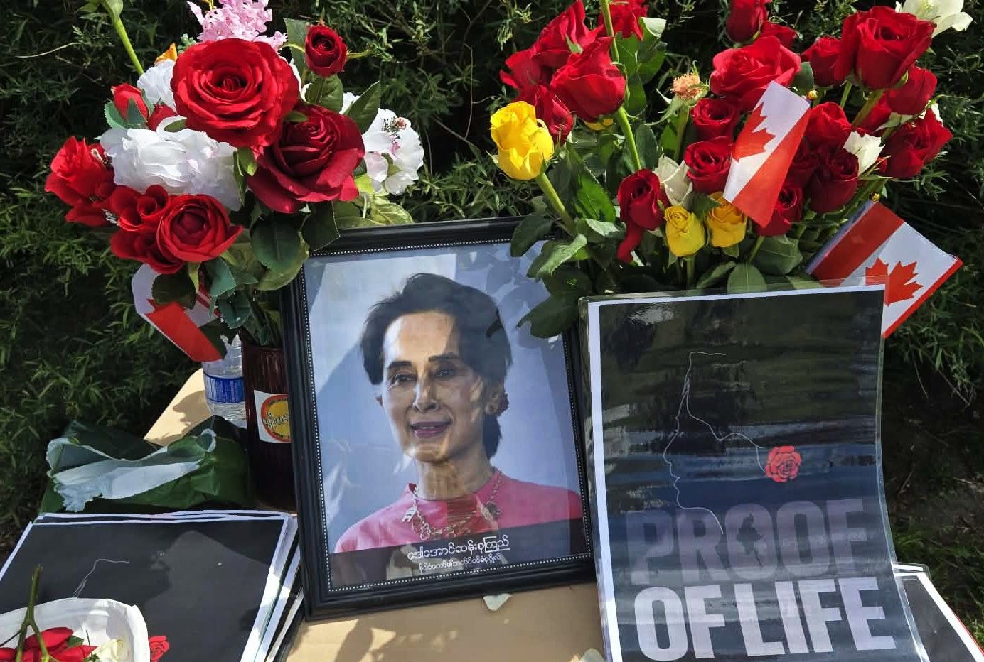 “Proof of life” လှုပ်ရှားမှု ကနေဒါ၊ ဗန်ကူးဗားမြို့တွင် ပြုလုပ် (ဓာတ်ပုံ)