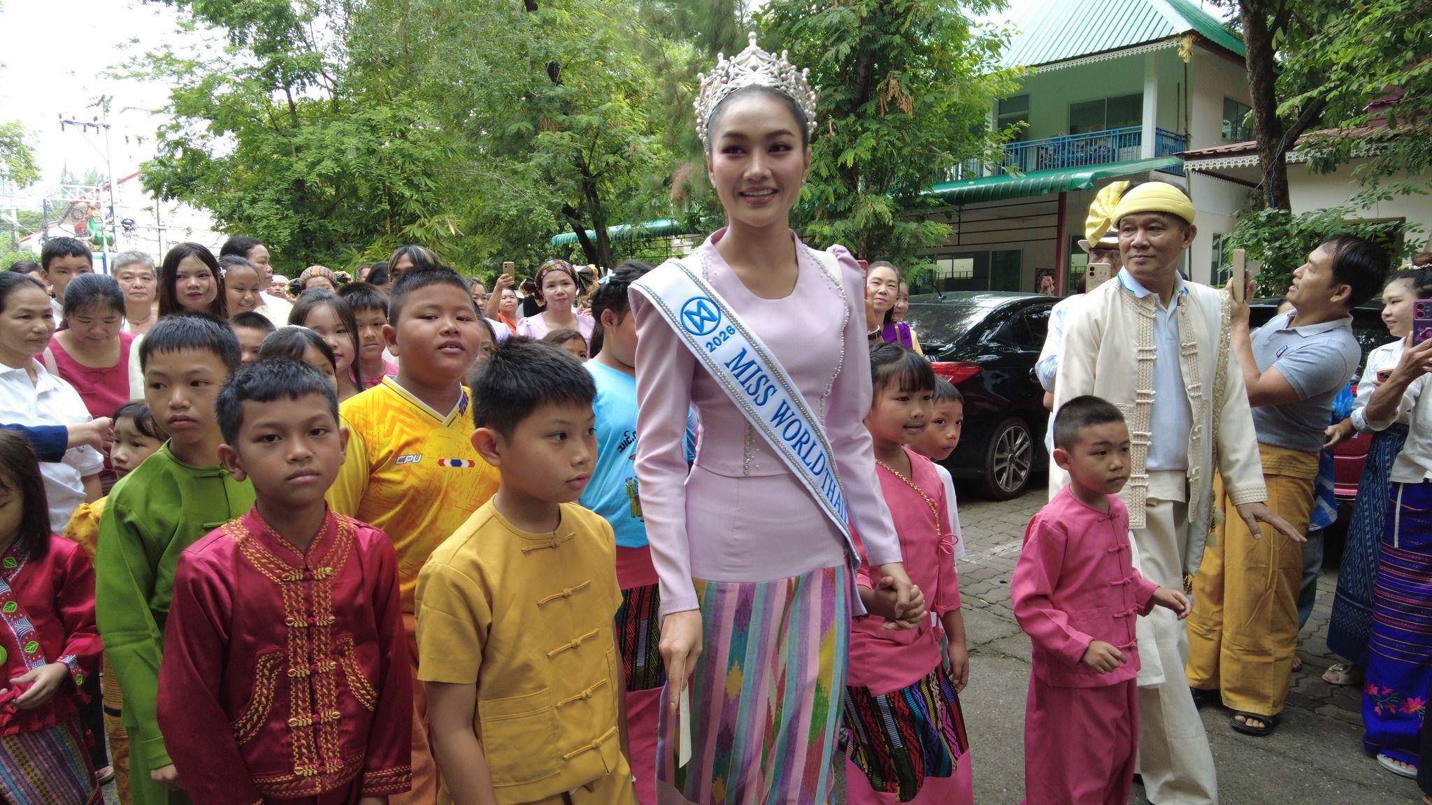 Miss World Thailand ၂၀၂၆ အလှမယ် နောင့်နမ့်ဖိန့်ကို ရှမ်းတိုင်းရင်းသားများ ဂုဏ်ပြု