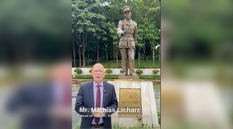 အာဇာနည်နေ့က ငြိမ်းချမ်းရေးနှင့်လွတ်လပ်ရေးကို သတိရစေဟု ဂျာမနီသံရုံးဆို 