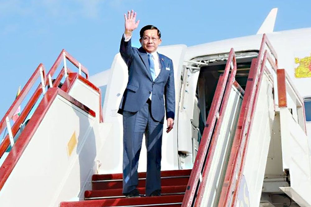 ကန့်ကွက်မှုများကြားက စစ်အာဏာရှင် မင်းအောင်လှိုင်  မလေးရှားခရီးစဉ် စတင်