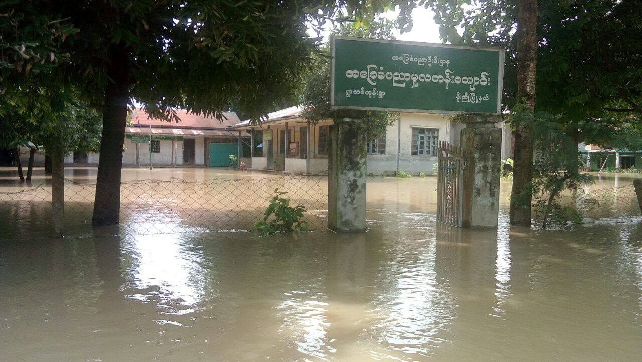 မိုးညိုတွင် မြစ်ရေဝင်ရောက်မှုကြောင့် စာသင်ကျောင်း ၇၉ ကျောင်း ပိတ်ထားရ
