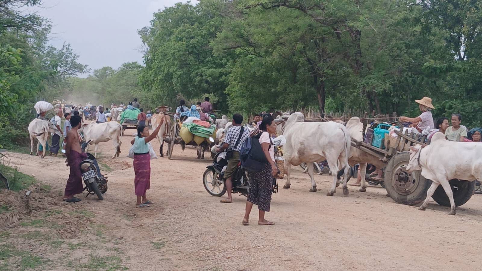 မြိုင်မြို့နယ် စစ်ရှောင်ပြည်သူများ (Photo : အညာမြေအရပ်ဘက်လူမှုအဖွဲ့အစည်း-မြိုင်)