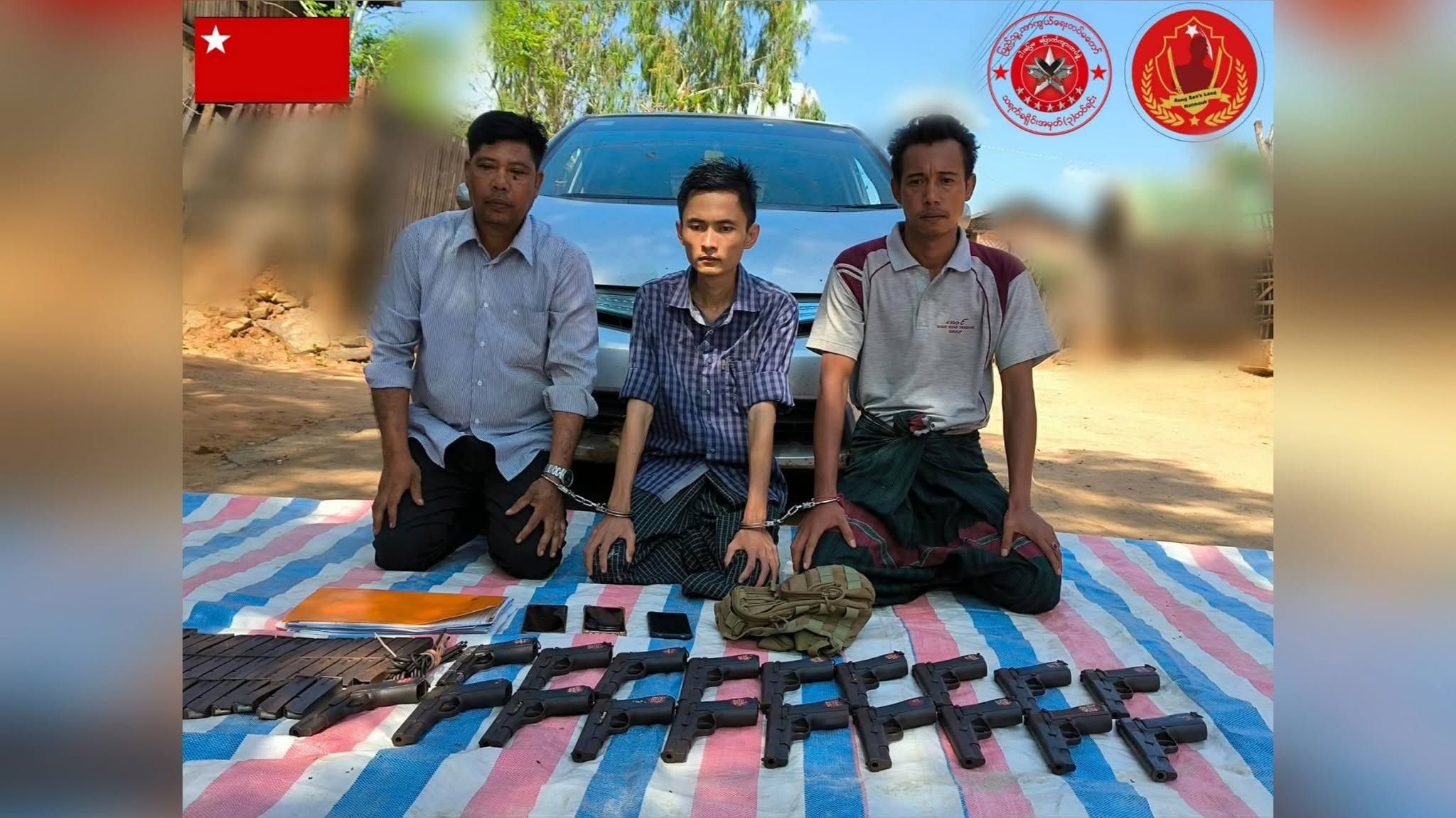နတ်မောက်တွင် ဗိုလ်မှူးအပါအဝင် ၃ ဦးကို လက်နက်ခဲယမ်းများဖြင့် တော်လှန်ရေးတပ် ဖမ်းဆီး