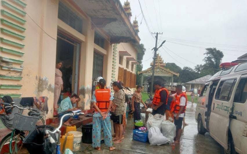 ငါးသိုင်းချောင်း တမြို့လုံးနီးပါး ရေဘေးသင့်