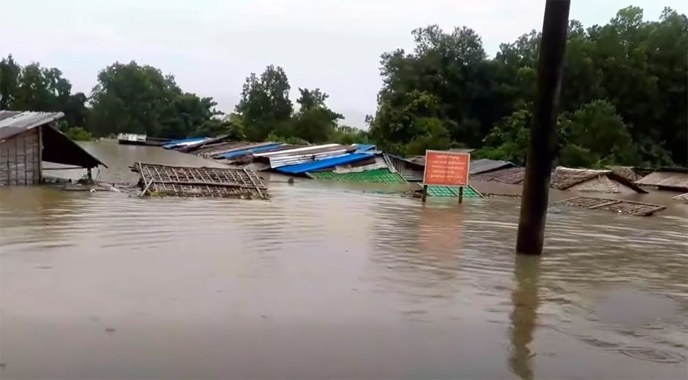 ရေဘေးသင့်ရခိုင်တွင် စားနပ်ရိက္ခာ အခက်တွေ့နေ
