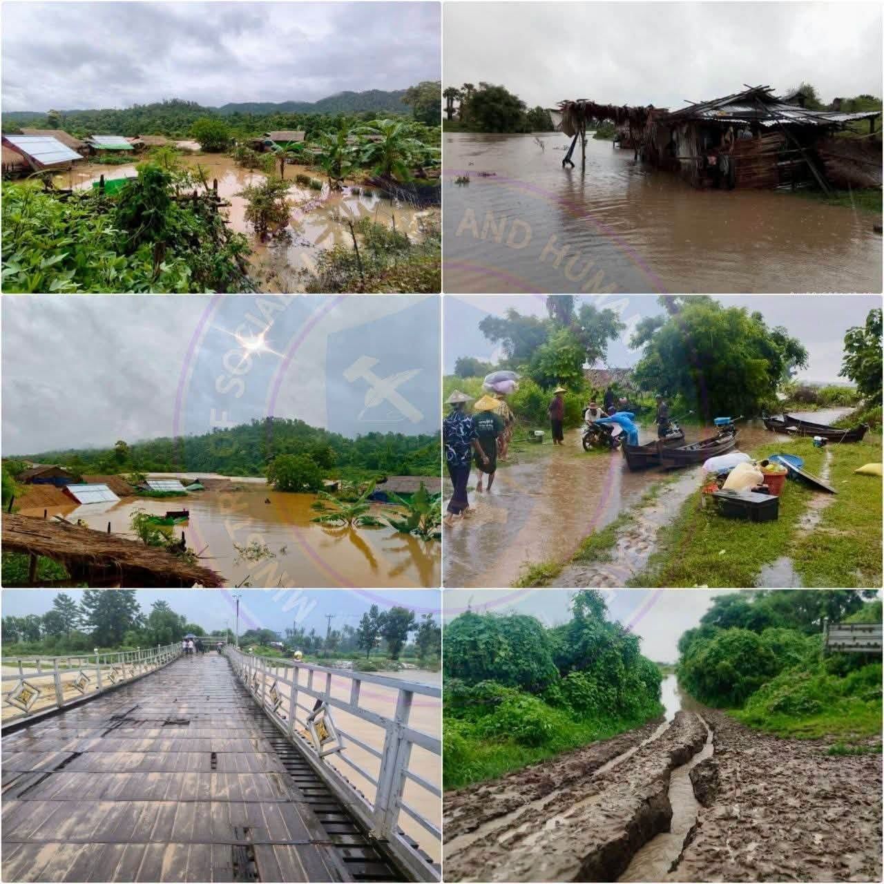 စစ်ကိုင်းဖက်ဒရယ်ယူနစ်ရှိ ရေဘေးသင့်နေရာများကို ပူးပေါင်းကော်မတီဖွဲ့ပြီး ကူညီ