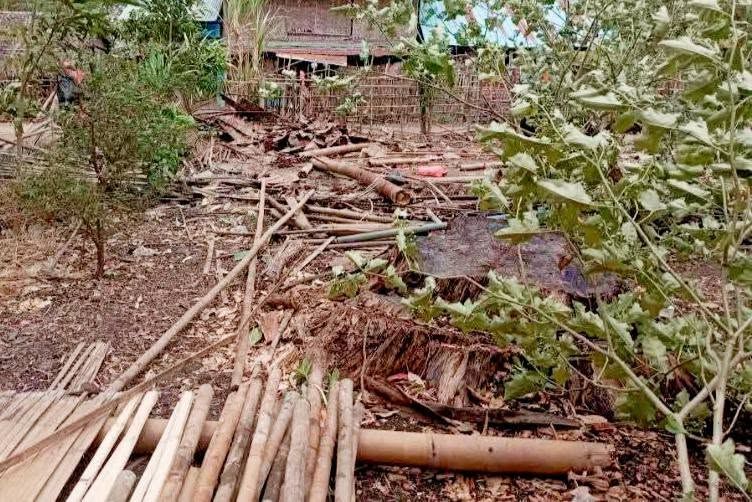 ရွှေသောင်ယံတွင် လက်နက်ကြီးကျည် ထိမှန်ပြီး လင်မယား ၂ ဦး သေဆုံး