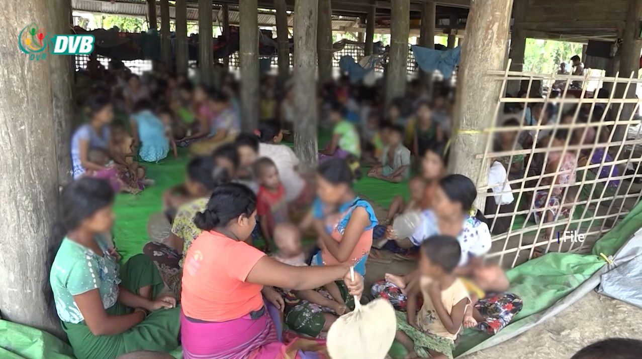 စစ်တွေ စစ်ဘေးရှောင်စခန်း။ (Photo: ဒေသခံ)