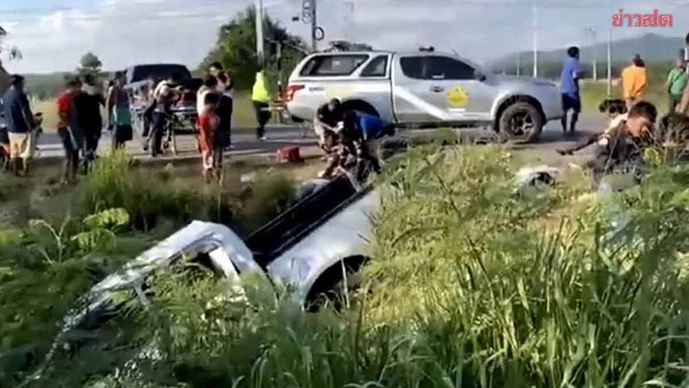 ထိုင်းတွင် မြန်မာလုပ်သားများစီးလာသည့်ကား ယာဉ်တိုက်မှုဖြစ်ပြီး  ၉ ဦး ဒဏ်ရာရ၊ ၃ ဦး စိုးရိမ်ရ 