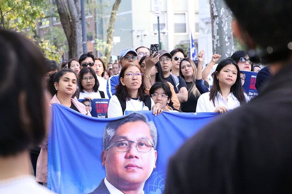 ၂၀၂၅ စက်တင်ဘာ၊ နယူး​ယောက်မြို့၊ သံအမတ်ကြီးဦးကျော်မိုးထွန်းကမ်ပိန်း။ (Photo: သုတချမ်းသာ)
