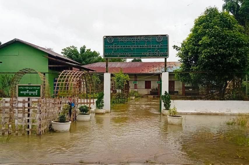 ရေကြည်မြို့နယ်တွင် ရေဝင်ရောက်မှုကြောင့် စာသင်ကျောင်း ၄ ကျောင်း စတင်ပိတ်ထားရ
