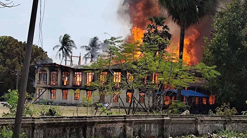 ကသာဘုန်းကြီးကျောင်းကို ဆွမ်းစားချိန် စစ်တပ်က ဗုံးကြဲ၊ ပြည်သူများ ထိခိုက်သေဆုံး