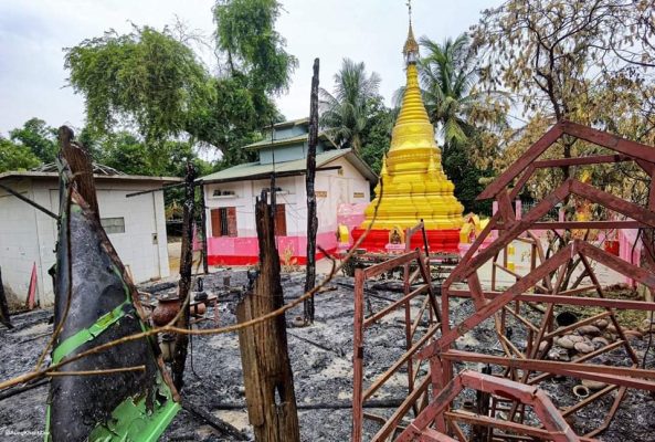 ဓာတ်ပုံ-သိမ်တော်ရပ်ကွက် မီးလောင်ပြင်များ
