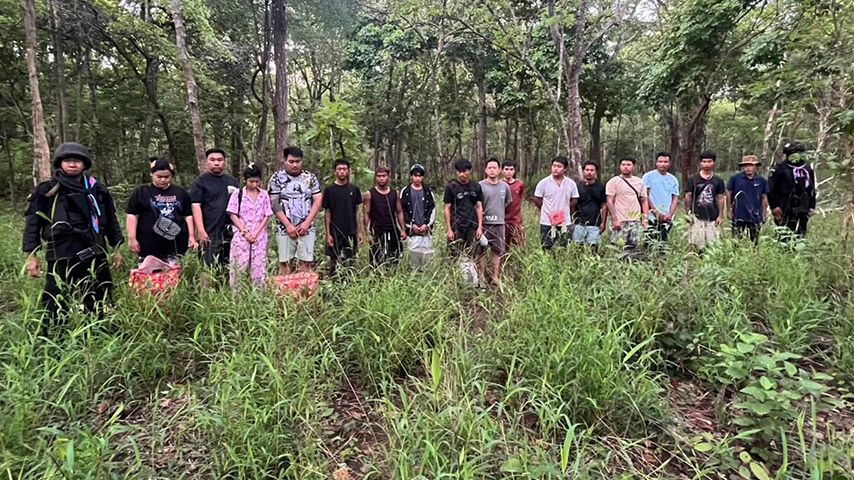 ကမ္ဘောဒီးယားနယ်စပ် ကျားဖြန့်၌ လုပ်ကိုင်ခဲ့သူ မြန်မာ  ၁၀ ဦးအပါ ၁၆ ဦးကို ထိုင်းစစ်တပ် ဖမ်းမိ 