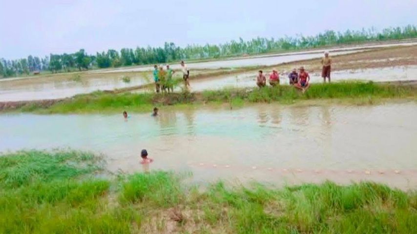ကျောင်းဆရာအလောင်းတွေ့ရှိသည့်နေရာ (Photo: ဒေသခံ)