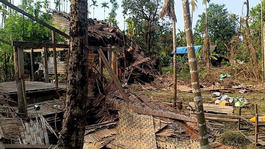 ဂွမြို့နယ်၌ စစ်တပ် ဗုံးကြဲမှုကြောင့် အမျိုးသမီး ၅ ဦးအပါအဝင် ၉ ဦး ဒဏ်ရာရ