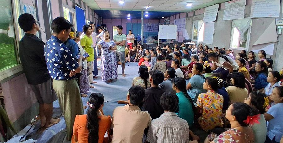 Photo : ရွှေပြည်သာမြို့နယ်အထည်ချုပ်သမဂ္ဂ