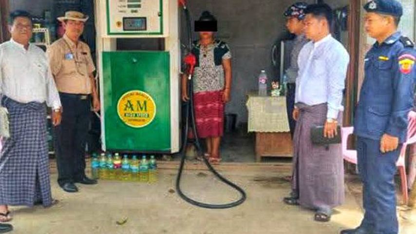 နေပြည်တော်တွင် အရပ်သား ၃ ဦးကို စက်သုံးဆီတရားမဝင်ရောင်းမှုဖြင့် ဖမ်းဆီး