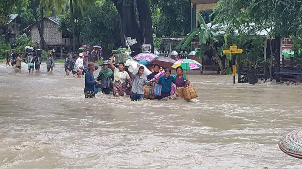 ကေလးၿမိဳ႕ ႏွစ္ေပါင္း ၄၀ အတြင္း အဆုိးဆုံးေရႀကီး (ဓာတ္ပုံ)