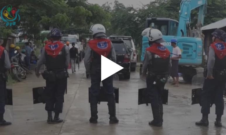 လိႈင္သာယာက်ဴးေက်ာ္ေနအိမ္မ်ားကို သက္ဆိုင္ရာရွင္းလင္း(ရုပ္သံ)